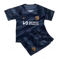 Camisa de time de futebol Chelsea Goleiro Replicas 1º Equipamento Infantil 2023-24 Manga Curta (+ Calças curtas)